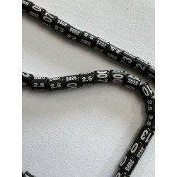 Bagues alu  année 2025  couleur noire  gravure blanche  2.5mm