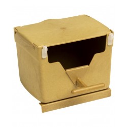Nid en plastique brun 13 x 10 x 9.5 cm pour Oiseau Exotique