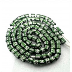 Bagues alu  année 2026  verte gravure blanche  2.7mm