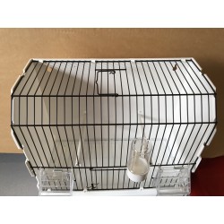 Cage de exposition, 3 porte, galvanise noir