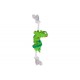 JOUET ANIMAL EN LATEX + CORDE 29CM