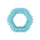 JOUET CHIEN CAOUTCHOUC SCRUM ANNEAU VERT ET BLEU 11CM